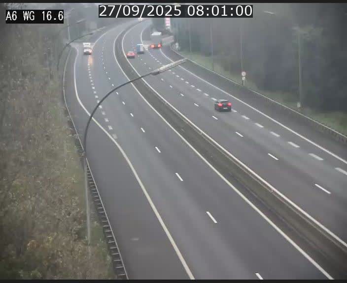 Traffic live webcam Luxembourg Aire de Capellen - A6 - BK 16.6 - direction Luxembourg/France/Allemagne
