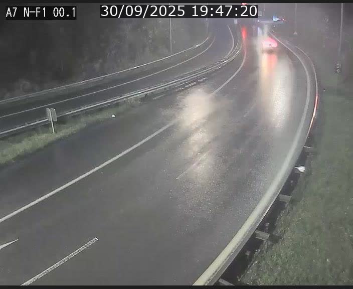 Webcam autoroute Luxembourg A7 située dans la sortie 1 Waldhof, vers la N11, avant le Tunnel Stafelter