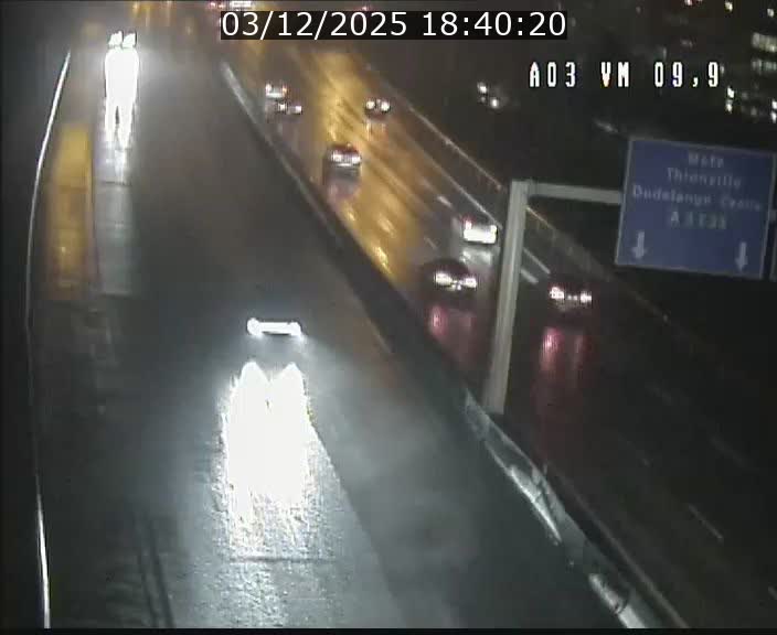 Webcam Autoroute à la Croix de Bettembourg - A3 - BK 9.9 - direction France