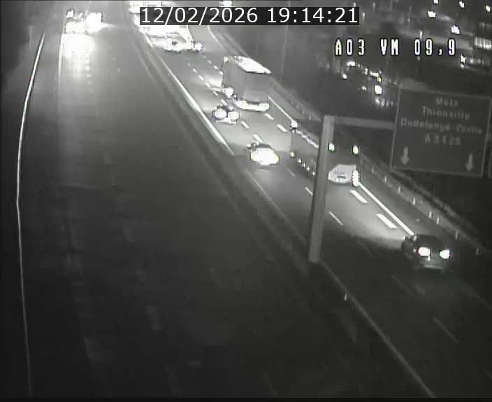 Webcam Autoroute à la Croix de Bettembourg - A3 - BK 9.9 - direction France