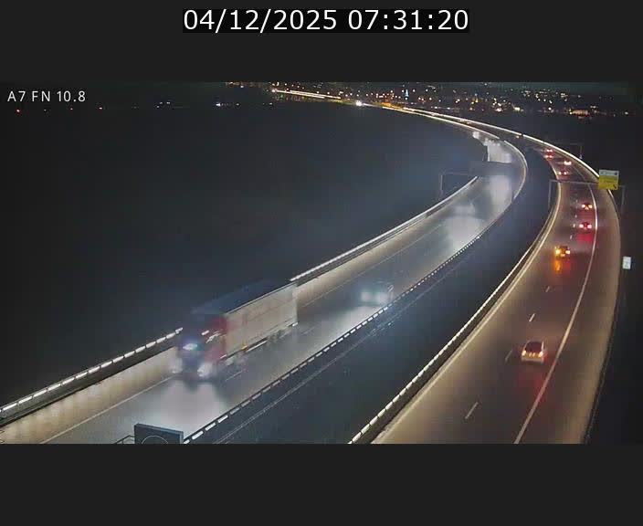 Caméra trafic Luxembourg - A7, Tunnel Gousselerbierg, sortie sud, direction rond-point Lorentzweiler (BK 10.8)