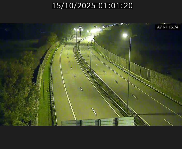 Caméra trafic Luxembourg - A7, Tunnel Mersch, entrée nord, direction Lorentzweiler