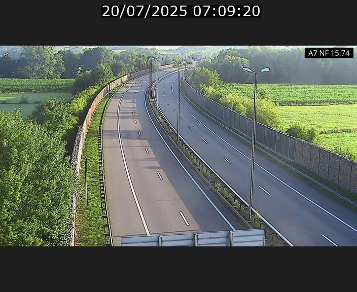 Caméra trafic Luxembourg - A7, Tunnel Mersch, entrée nord, direction Lorentzweiler