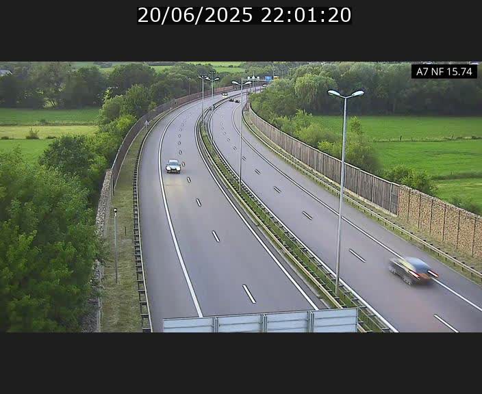 Caméra trafic Luxembourg - A7, Tunnel Mersch, entrée nord, direction Lorentzweiler