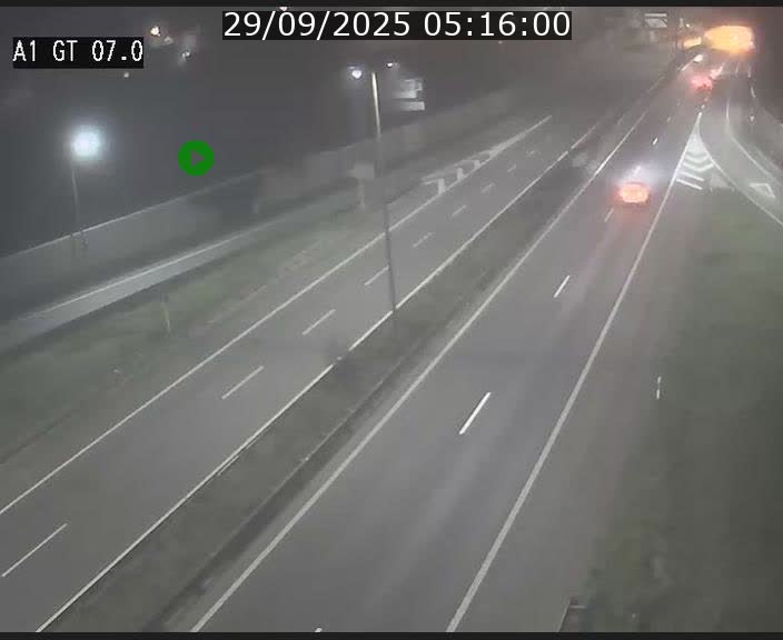 Traffic live webcam Luxembourg Cents - A1 direction Kirchberg - BK 7