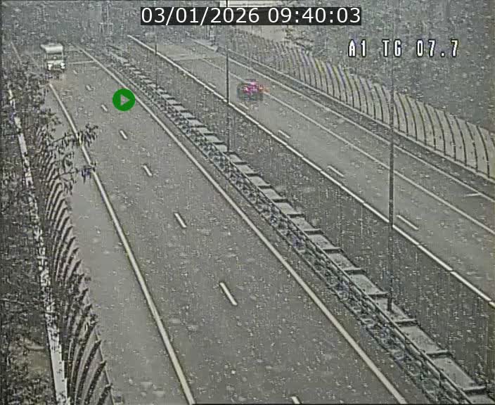 Traffic live webcam Luxembourg Kirchberg - A1 direction Luxembourg-ville - BK 7.7