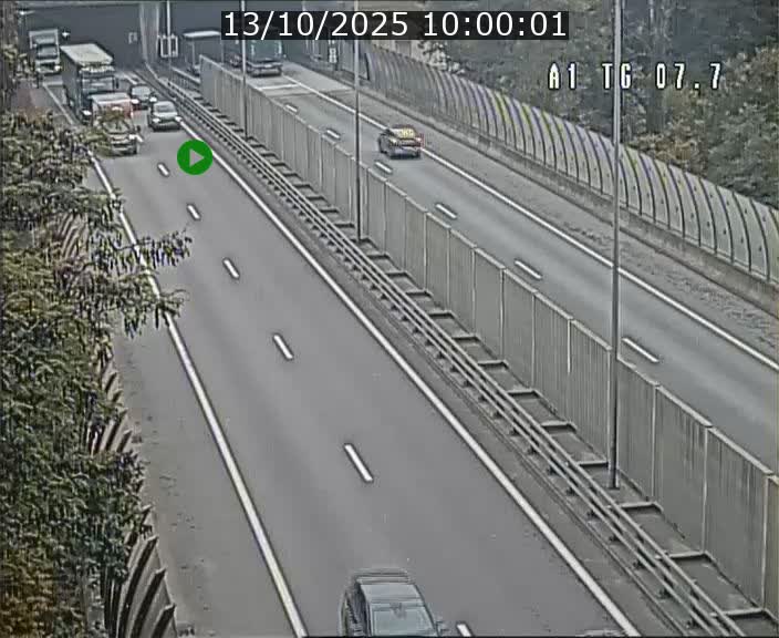 Traffic live webcam Luxembourg Kirchberg - A1 direction Luxembourg-ville - BK 7.7