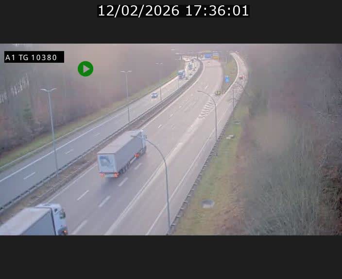 Traffic live webcam Luxembourg Senningerberg - A1 direction Luxembourg Kirchberg - BK 10.3