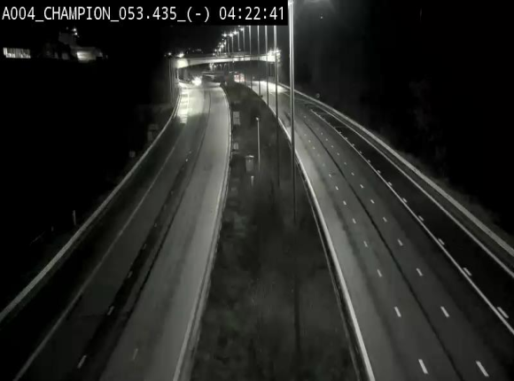 Webcam E411 à Champion, à proximité de Namur. Vue orientée vers Bruxelles