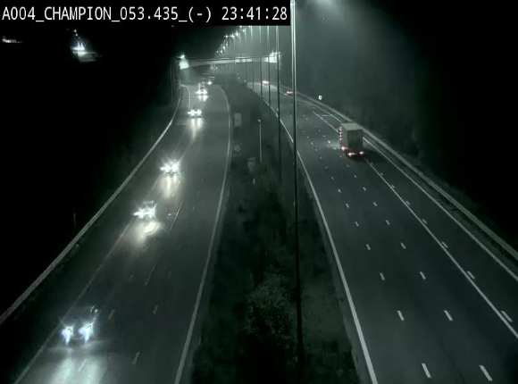 Webcam E411 à Champion, à proximité de Namur. Vue orientée vers Bruxelles
