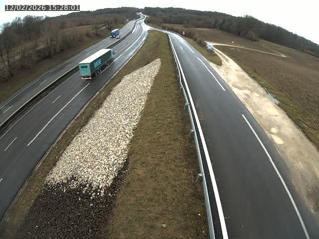 Webcam trafic à la Houpette, sur la Nationale 4 (N4) dans la commune de Rupt-aux-Nonains
