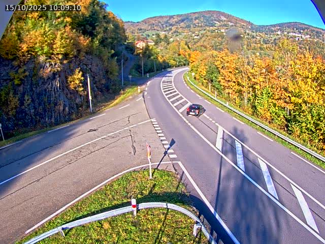 Caméra autoroute France - N66, col du Bussang direction Remiremont
