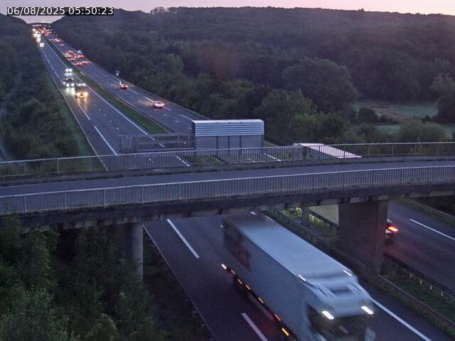 Caméra autoroute France - A31, Zoufftgen direction Luxembourg-ville, à la frontière entre la France et le Luxembourg