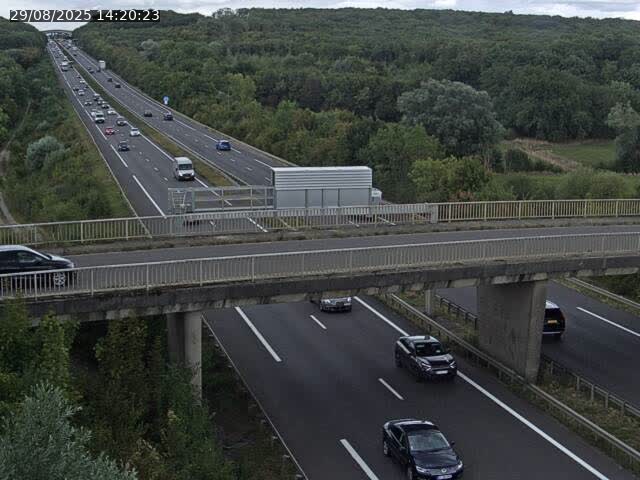 Caméra autoroute France - A31, Zoufftgen direction Luxembourg-ville, à la frontière entre la France et le Luxembourg
