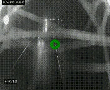 Webcam autoroute A63 en périphérie de Bordeaux au sud-est de la ville, en provenance du bassin d'Arcachon. Vue orientée vers Bordeaux