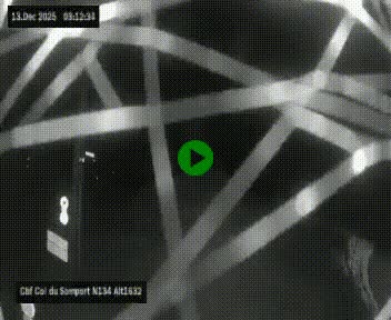 Webcam au col du Somport, côté français, sur la N134, dans les Pyrénées, en direction de l'Espagne, à 1632 mètres d'altitude