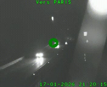 Caméra routière sur l'autoroute A20 à Bessines-sur-Gartempe. Vue orientée vers Paris