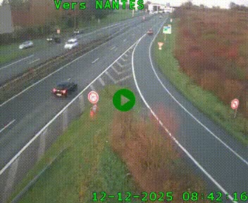 Webcam N147 au nord de Poitiers et à la jonction avec la A10