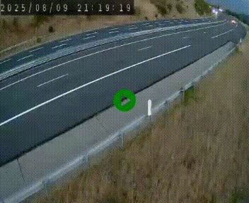 Caméra autoroutière France - A75, Engayresque, entre Millau et Séverac-le-Chateau, en direction de Montpellier
