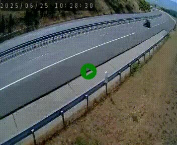 Caméra autoroutière France - A75, Engayresque, entre Millau et Séverac-le-Chateau, en direction de Montpellier