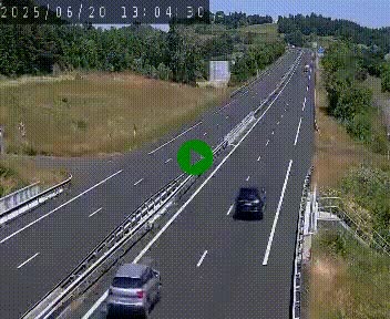 Caméra autoroutière France - A75, Coren, en direction de Montpellier