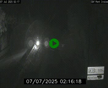 Webcam sur la N165 après le Pont de l'Iroise, à l'entrée de Brest