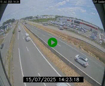 Webcam sur la N165 à hauteur de Caudan, dans le Morbihan.