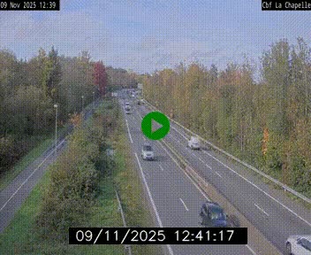 Webcam sur le périphérique de Nantes (N844) à hauteur de Porte de la Chapelle, au nord de la ville