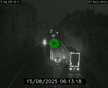 Webcam sur le périphérique de Nantes (N844) entre la Porte de Saint-Luce et la Porte d'Anjou, à l'est de la ville