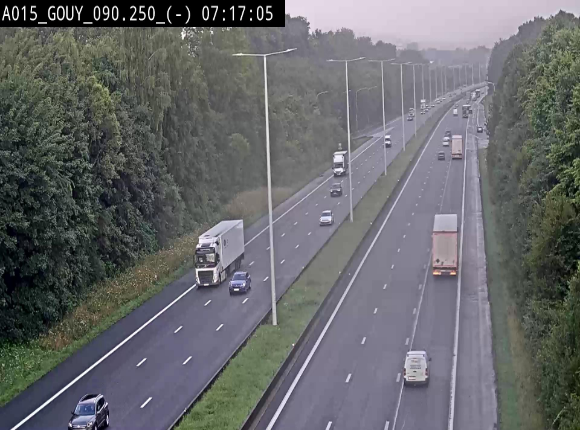 Webcam autoroute Belgique - Gouy-lez-piéton - E42 - BK 90.3