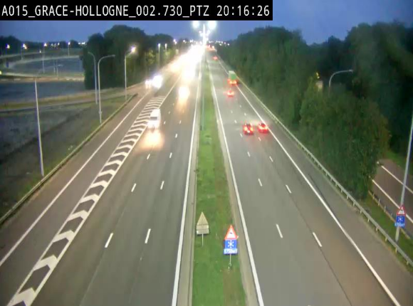 Caméra trafic Belgique - Grâce-Hollogne - E42, jonction avec A604, direction Loncin/Aéroport de Liège -  BK 3.2