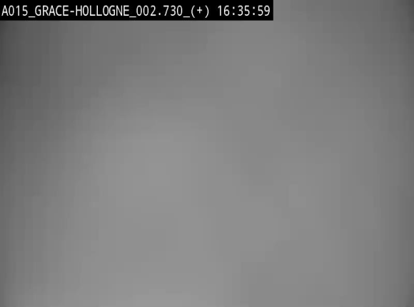 Webcam E42/A15 à Grâce-Hollogne, à proximité de la jonction avec l'A604. Vue orientée vers Namur