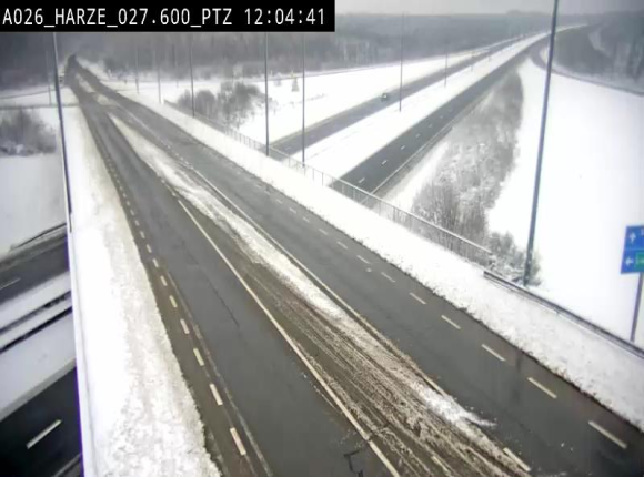 Caméra autoroute Belgique - Sougné-Remouchamps,E25 direction Luxembourg