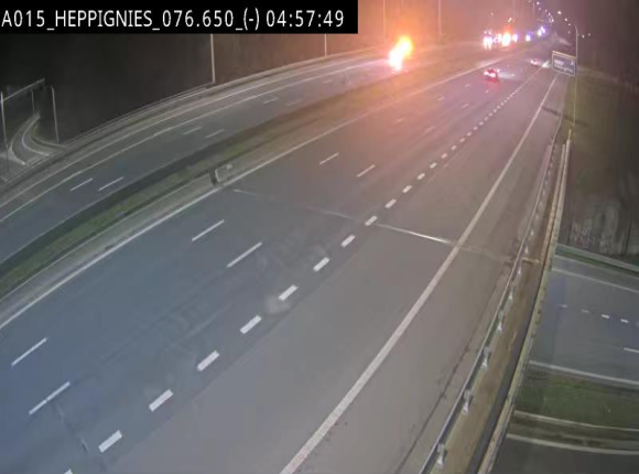 Webcam autoroute Belgique - Heppignies - E42 direction Namur - BK 76.4