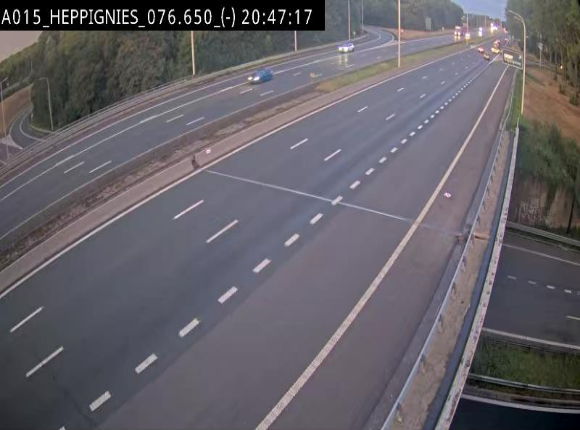 Webcam autoroute Belgique - Heppignies - E42 direction Namur - BK 76.4