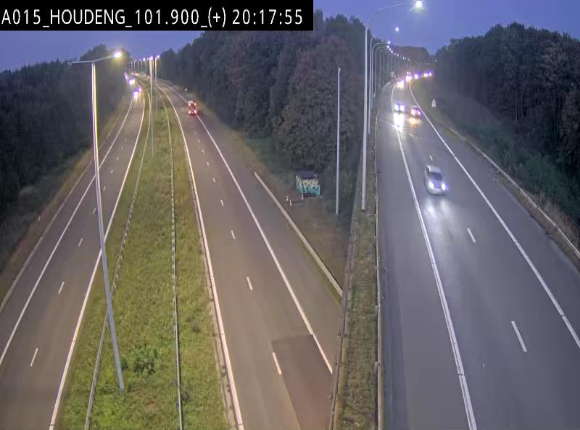Webcam autoroute Belgique - Houdeng-Goegnies - Jonction E19/E42 direction Tournai/Mons - BK 101.85