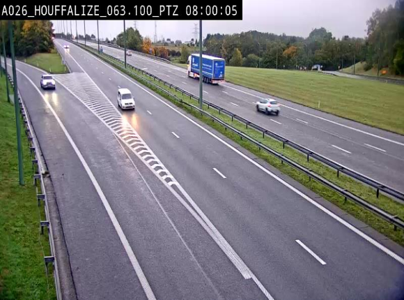 Caméra autoroute Belgique - Houffalize, E25 direction Liège