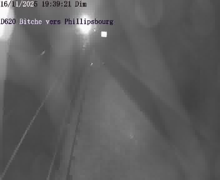 Webcam sur la D620, sur le contournement de Bitche. Vue orientée vers Philippsbourg