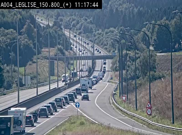 Caméra autoroute Belgique - Côte de Léglise, E411(A4) direction Luxembourg