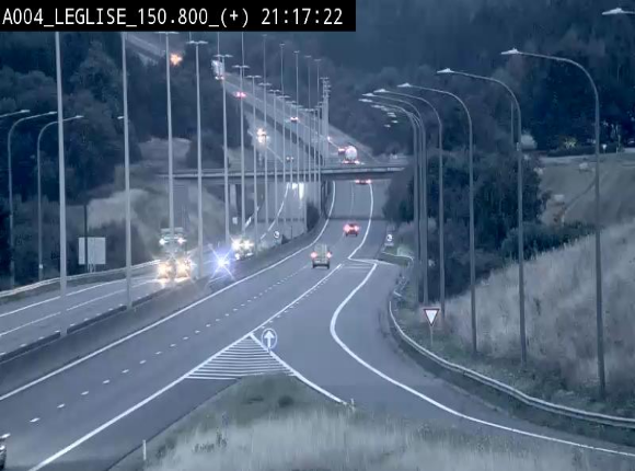 Caméra autoroute Belgique - Côte de Léglise, E411(A4) direction Luxembourg