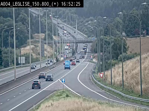 Caméra autoroute Belgique - Côte de Léglise, E411(A4) direction Luxembourg