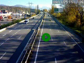 Caméra routière à hauteur des centres commerciaux et de la sortie 14 en direction d'Albertville
