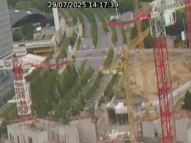 Webcam sur l'avenue John Fitzgerald Kennedy (N51) avec vue orientée vers le Findel
