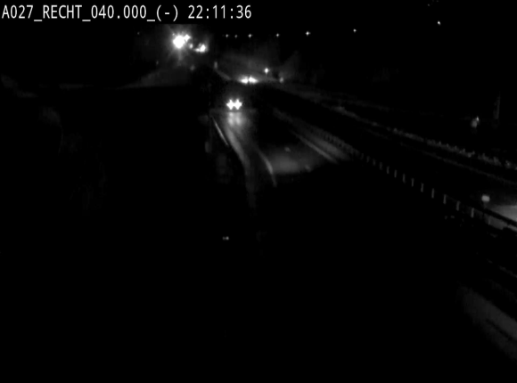 Webcam A27/E42 à hauteur de la sortie 13 Recht à proximité de Malmedy. Vue orientée vers Malmedy et Liège