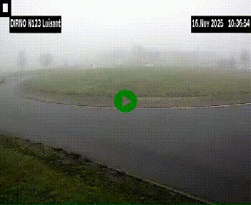 Webcam en périphérie de Chartres sur la N123, à hauteur de Luisant. Vue orientée vers Chartres