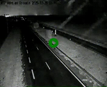 Webcam à hauteur de Vert-en-Drouais sur la N12, en périphérie de Dreux. Vue orientée vers Alençon