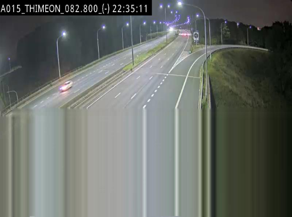 Caméra trafic Belgique - Thiméon - E42, jonction avec A54 (E420) direction La Louvière/Charleroi - BK 82.82