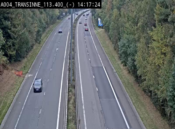 Caméra trafic E411 (A4) - Transinne direction Namur - BK 113.425