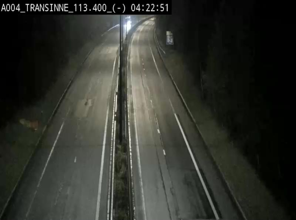 Caméra trafic E411 (A4) - Transinne direction Namur - BK 113.425