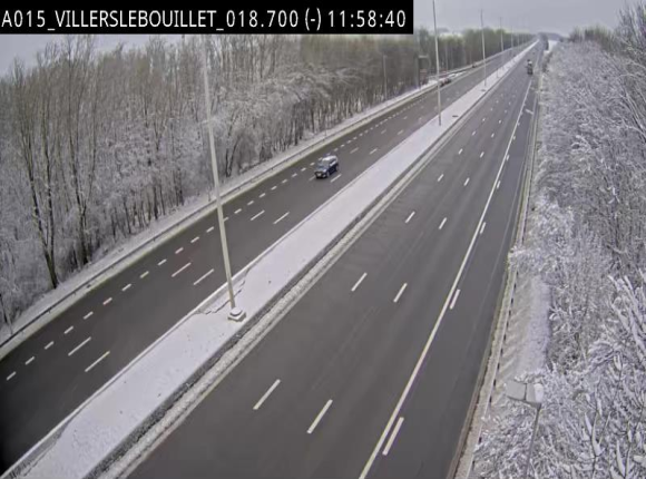 Webcam autoroute Belgique - Villers-le-Bouillet - E42 direction Liège - BK 18.7